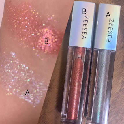 ダイヤモンドシリーズ 星空リキッドアイシャドウ/ZEESEA/リキッドアイシャドウを使ったクチコミ(5枚目)