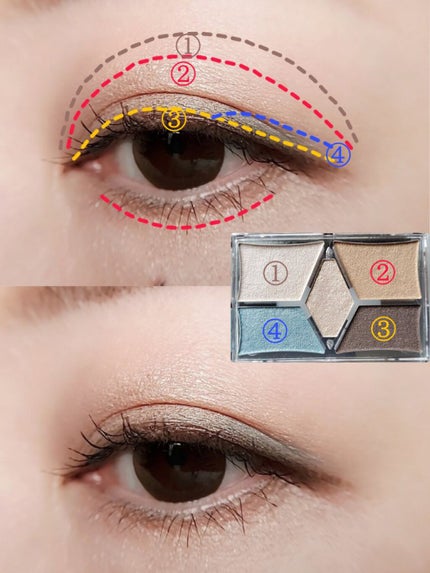 【旧品】パーフェクトスタイリストアイズ/キャンメイク/アイシャドウパレットを使ったクチコミ(3枚目)