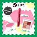 LIPS ビビッドウィンター【渡辺樹里さん厳選】コスメセット