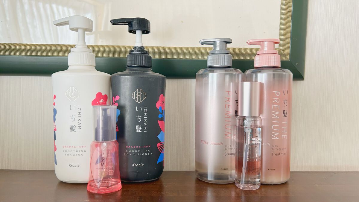 THE PREMIUM エクストラダメージケアシャンプー／トリートメント（シルキースムース）/いち髪/市販シャンプーを使ったクチコミ（1枚目）