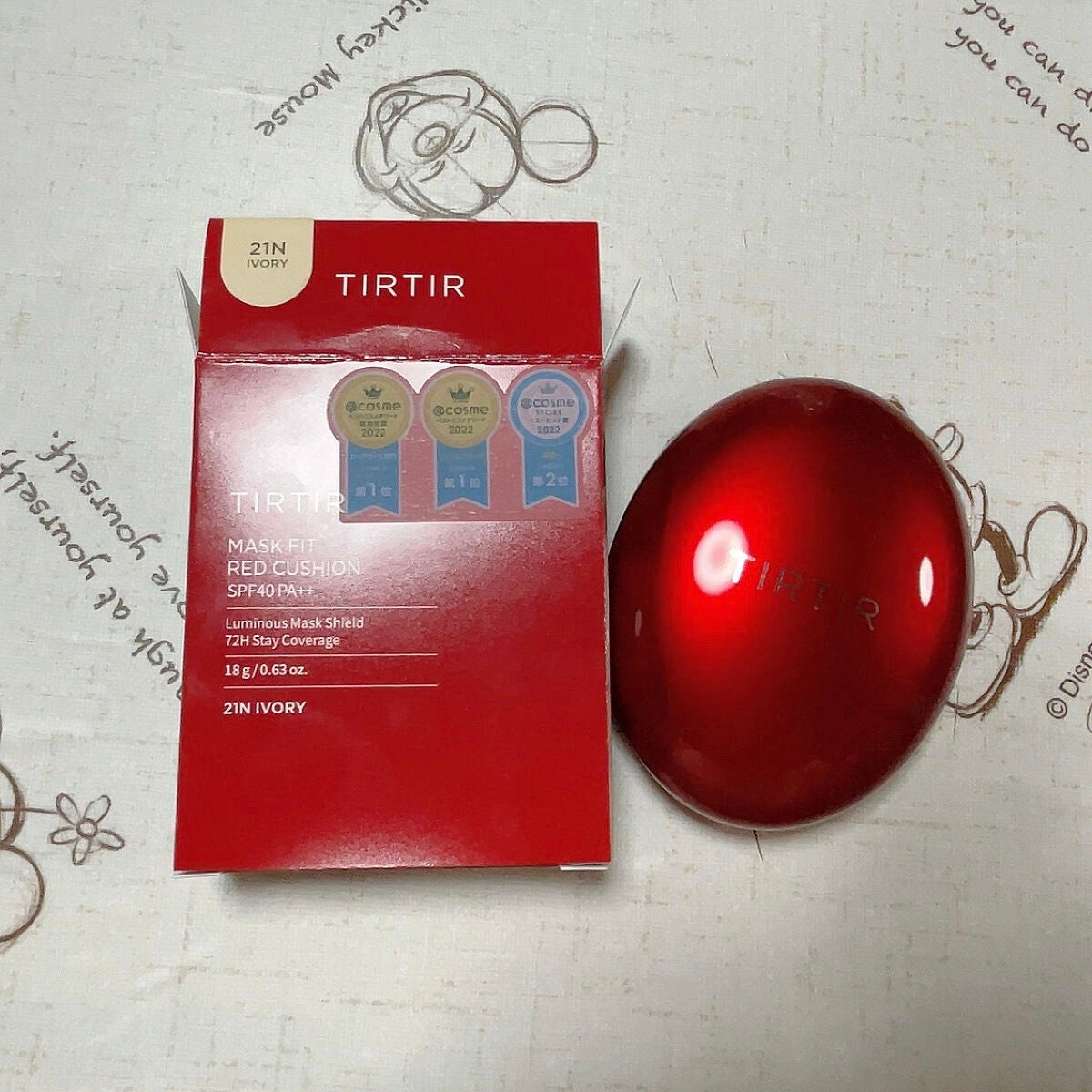 マスク フィット レッド クッション/TIRTIR(ティルティル)/クッションファンデーションを使ったクチコミ(2枚目)