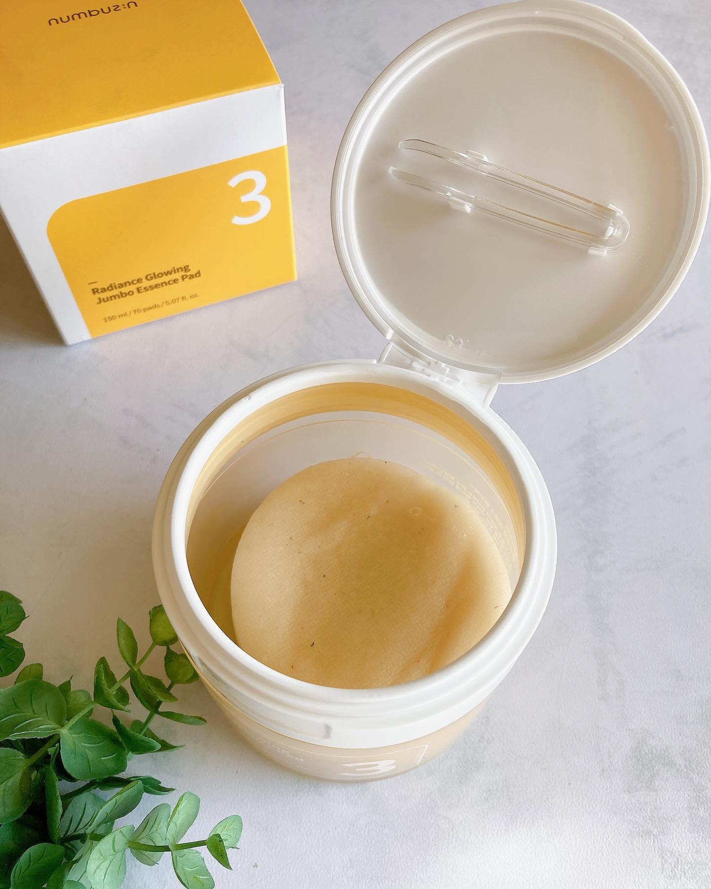 numbuzin 3番 うるツヤ発酵トナーパッドのクチコミ「#PR
#トナーパッド　#ナンバーズイン
#3番うるツヤ発酵トナーパッド
#韓国コスメ #韓国.....」（3枚目）