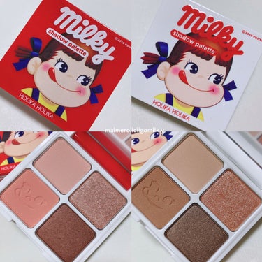 スイートペコエディション アイシャドウパレット 02 Milk Caramel/HOLIKA HOLIKA/パウダーアイシャドウを使ったクチコミ（2枚目）