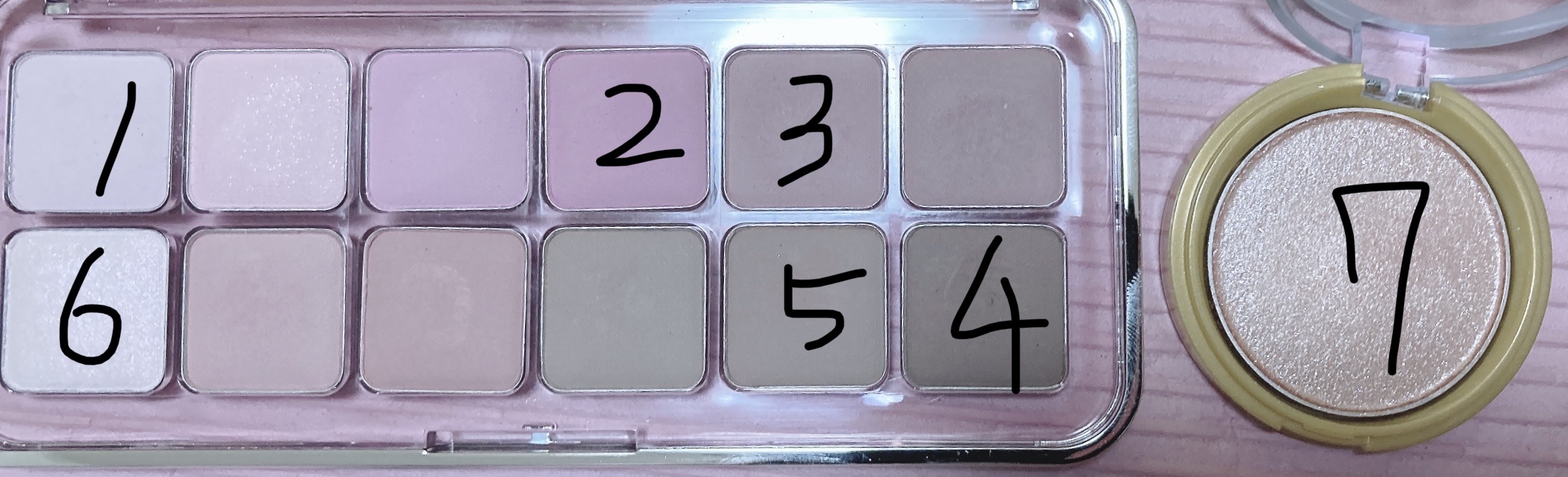 シャイニーシャドウ N/excel/単色アイシャドウを使ったクチコミ（3枚目）