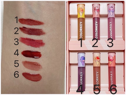 コールドスイーツ リップティント MINIリップボックス/COLORKEY/リップグロスを使ったクチコミ(5枚目)