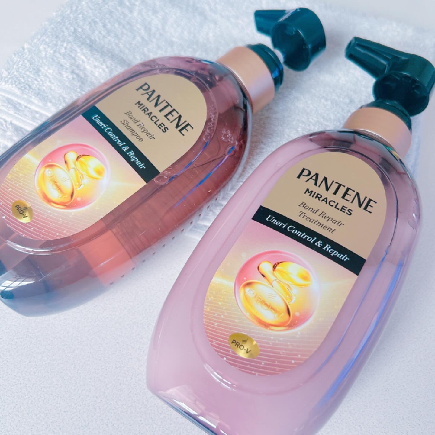 ミラクルズ うねりコントロール&リペア ボンドリペア シャンプー/トリートメント/パンテーン/市販シャンプーを使ったクチコミ（2枚目）