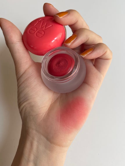 フィー リップアンドチーク ブラーリープリンポット/fwee/口紅を使ったクチコミ(4枚目)