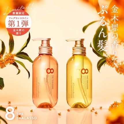 モイストシャンプー&モイストトリートメント  やみつきブラシ入り 限定キット(キンモクセイの香り)/エイトザタラソ/市販シャンプーを使ったクチコミ(1枚目)