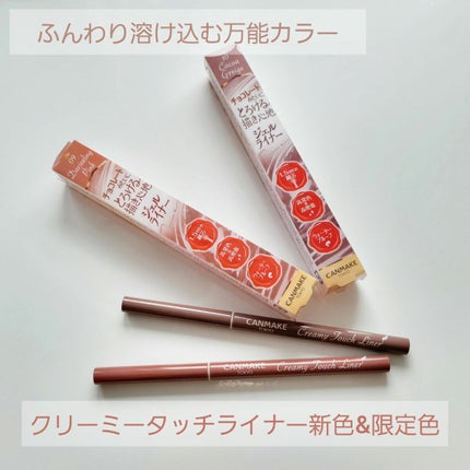 クリーミータッチライナー/キャンメイク/ジェルアイライナーを使ったクチコミ(1枚目)
