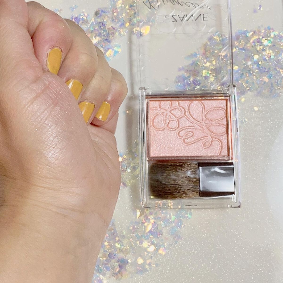 パールグロウニュアンサー/CEZANNE/パウダーハイライトを使ったクチコミ（2枚目）