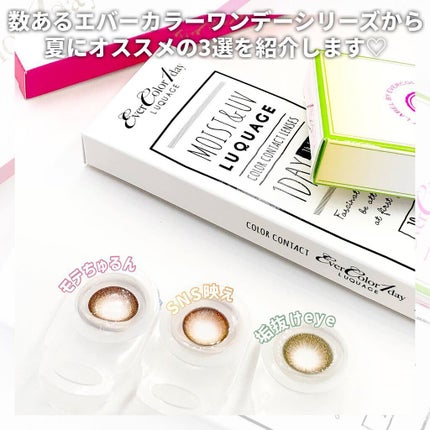 エバーカラーワンデー モイストレーベル スウィートリュクス/エバーカラー/ワンデー(1DAY)カラコンを使ったクチコミ(2枚目)