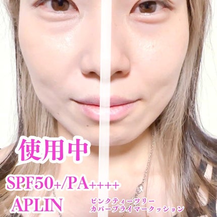 ピンクティーツリーカバープライマークッション/APLIN/クッションファンデーションを使ったクチコミ(5枚目)