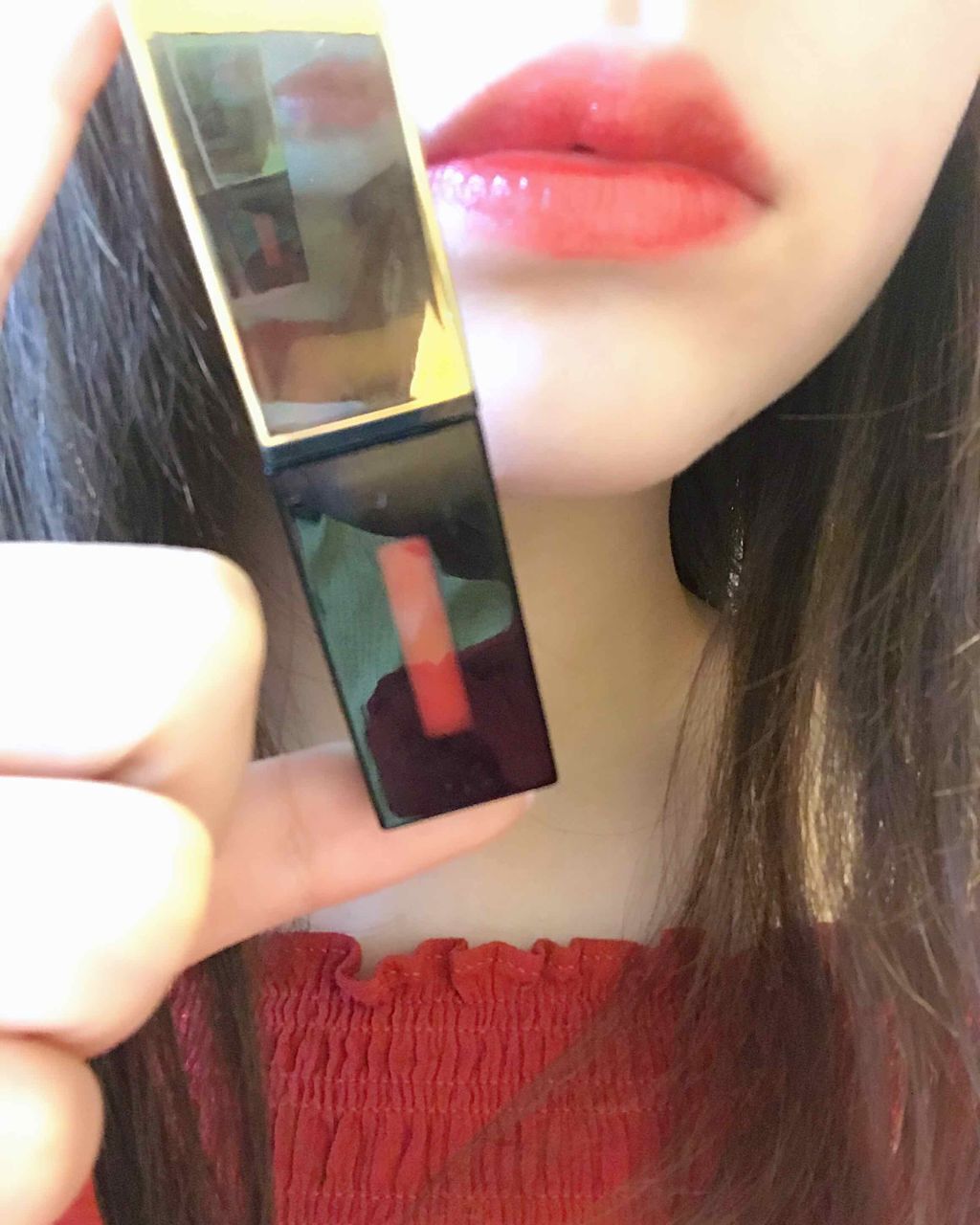 ルージュ ピュールクチュール ヴェルニ/YVES SAINT LAURENT BEAUTE/口紅を使ったクチコミ（1枚目）