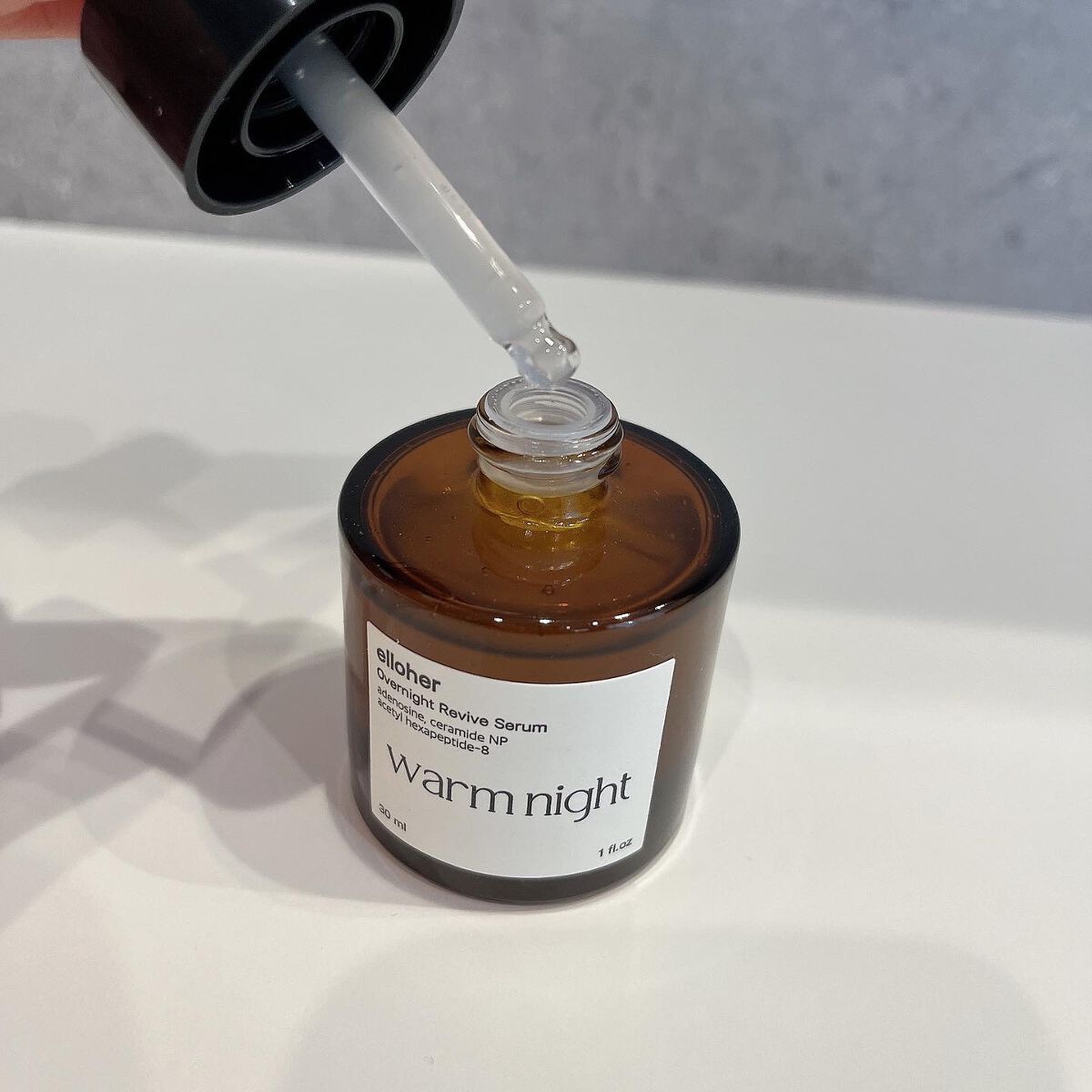 ウォームナイト - Overnight Revive Serum/elloher/美容液を使ったクチコミ（2枚目）