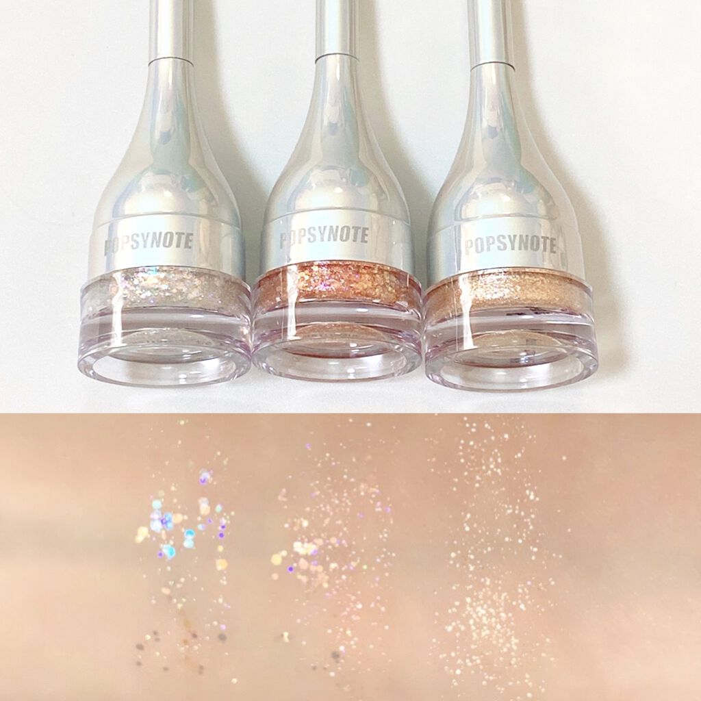 シャイラスティンググリッタージェル/POPSY NOTE/グリッターを使ったクチコミ(3枚目)