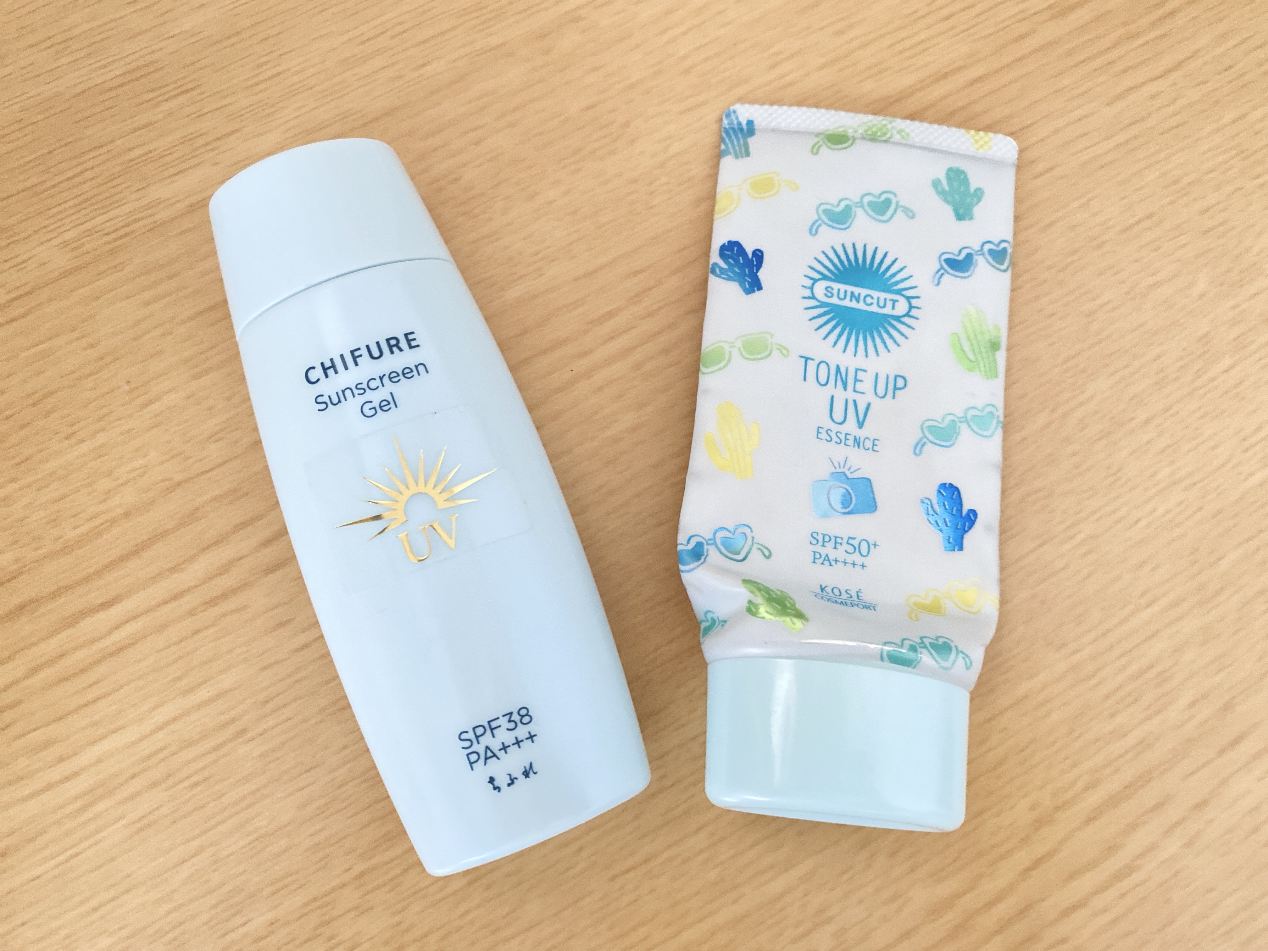 日やけ止め ジェル UV/ちふれ/日焼け止めジェルを使ったクチコミ（1枚目）