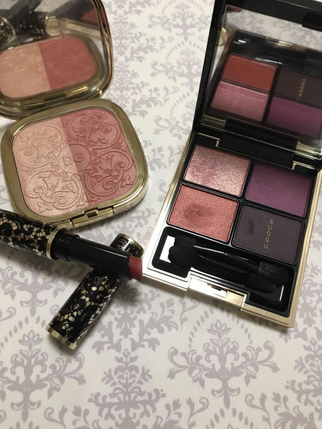 ソーラーグロウ イルミネーティングパウダー デュオ/DOLCE&GABBANA BEAUTY/ハイライトを使ったクチコミ（1枚目）