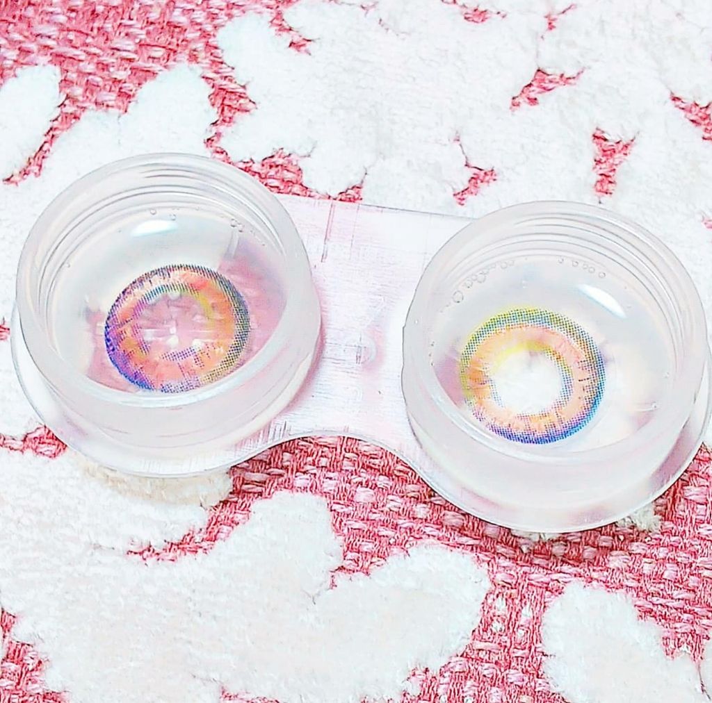 ホログラムブラウン/CLARA CONTACT/カラーコンタクトレンズを使ったクチコミ（2枚目）