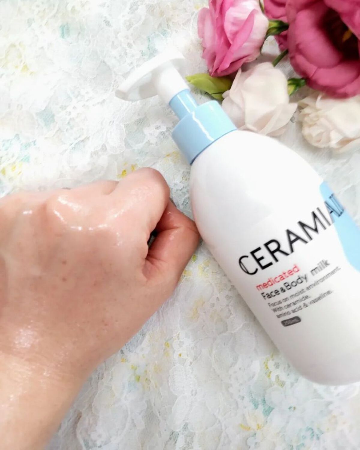 セラミエイド 薬用スキンミルク/セラミエイド/ボディミルクを使ったクチコミ（3枚目）
