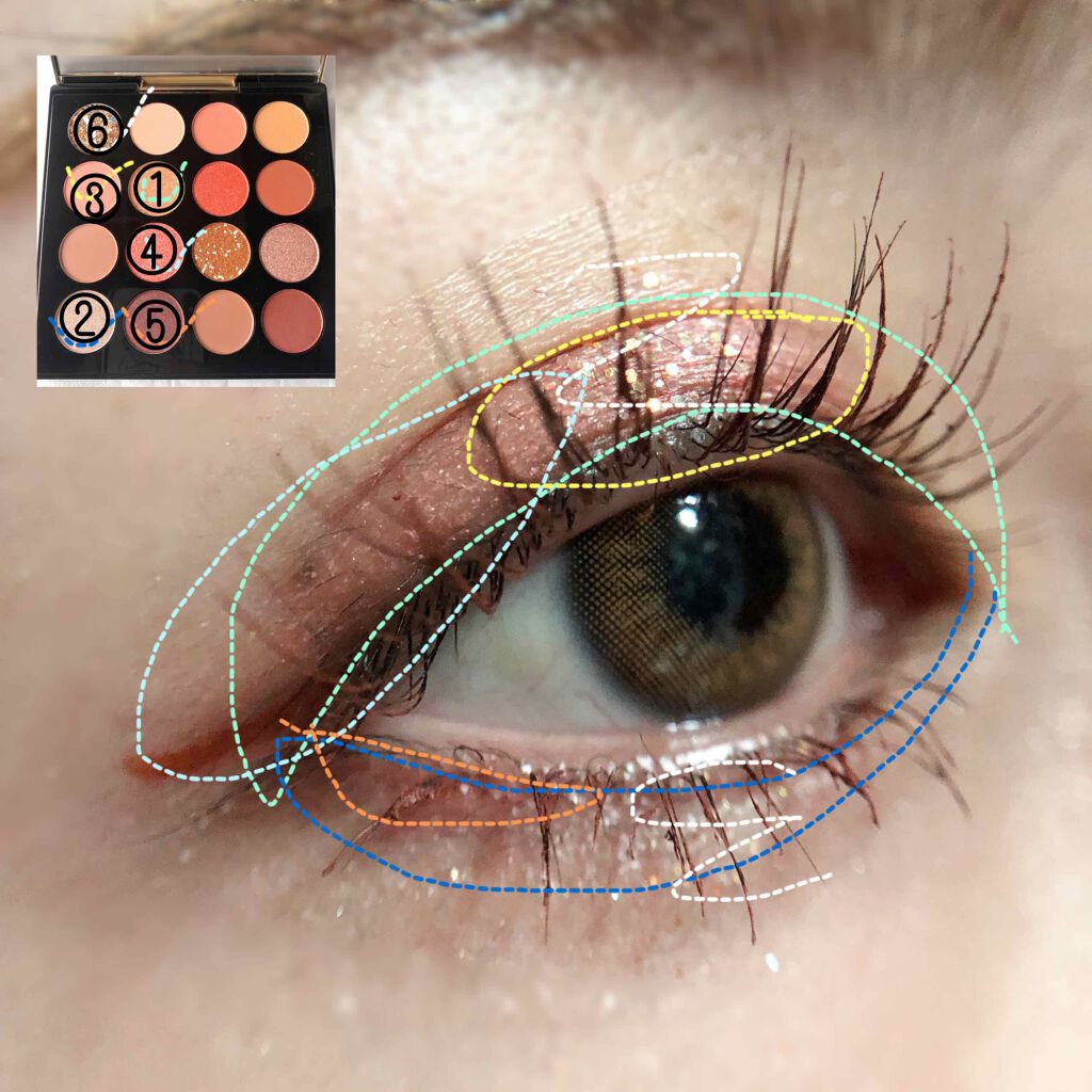 大英博物館 エジプトシリーズ アイシャドウパレット/ZEESEA/アイシャドウパレットを使ったクチコミ（3枚目）