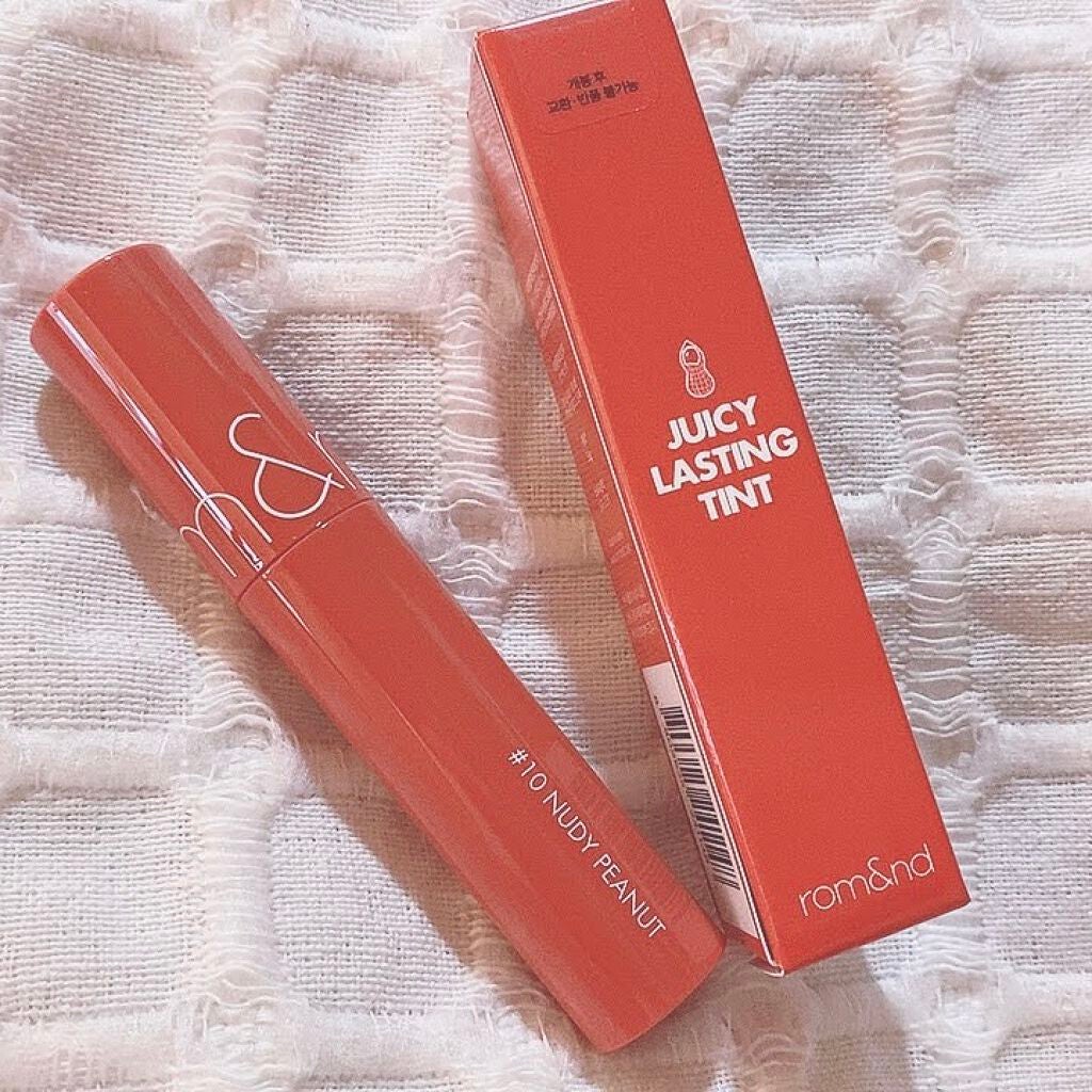 ジューシーラスティングティント/rom&nd/リップティントを使ったクチコミ(8枚目)