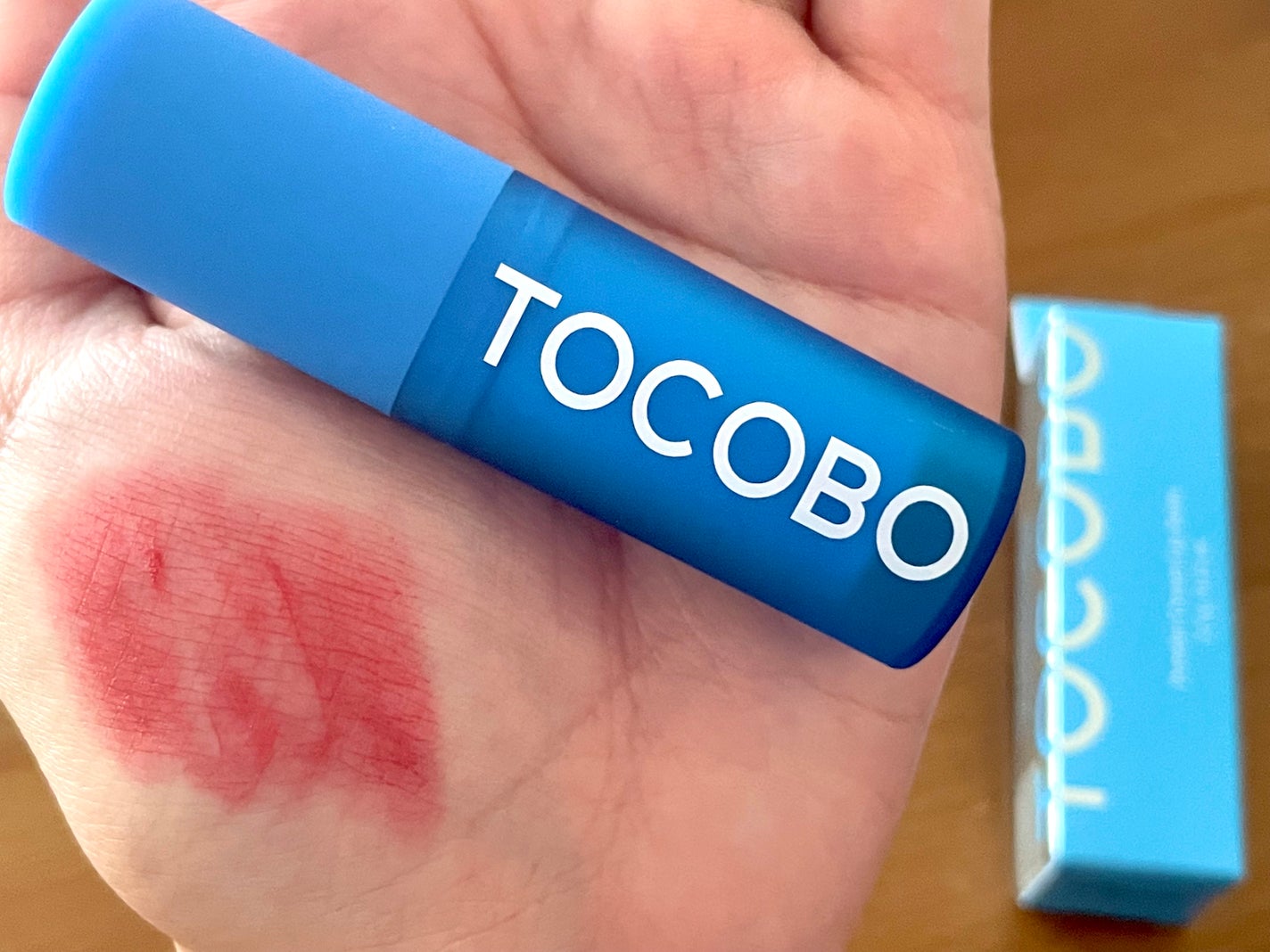 パウダークリームリップバーム/TOCOBO/リップバームを使ったクチコミ(4枚目)