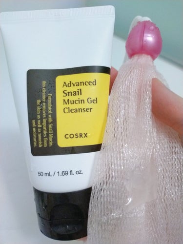 COSRX advanced snail mucin gel cleanserのクチコミ「COSRXのアドバンスドスネイルムチンジェルクレンザーです。

✔カタツムリ粘液ろ過物10,0.....」（1枚目）