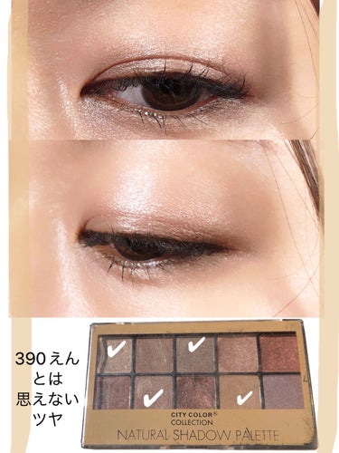 NATURAL SHADOW PALETTE/CITY COLOR/アイシャドウパレットを使ったクチコミ（2枚目）