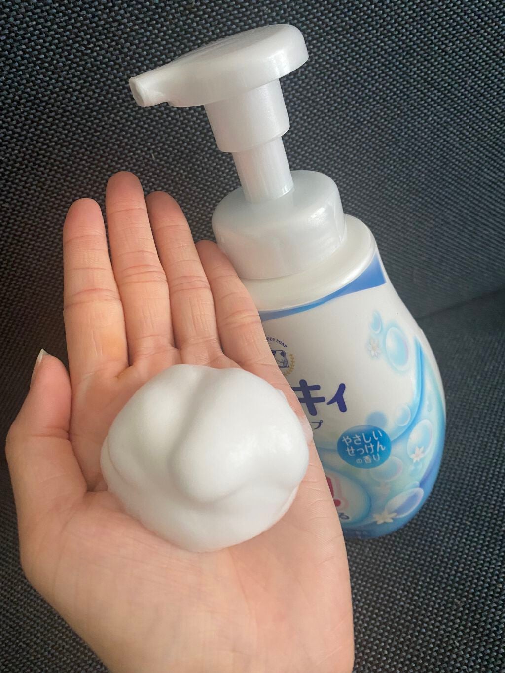泡で出てくる ミルキィボディソープ やさしいせっけんの香り/ミルキィ/ボディソープを使ったクチコミ(3枚目)