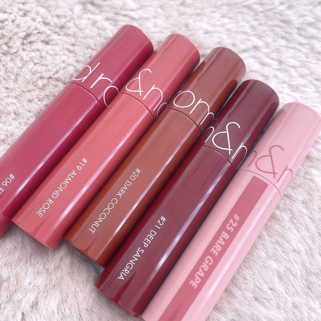 ジューシーラスティングティント/rom&nd/リップティントを使ったクチコミ(2枚目)