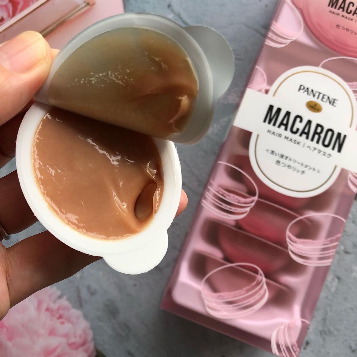 パンテーンマカロン ヘアマスク 色つやリッチ/パンテーン/ヘアマスク・ヘアパックを使ったクチコミ(4枚目)