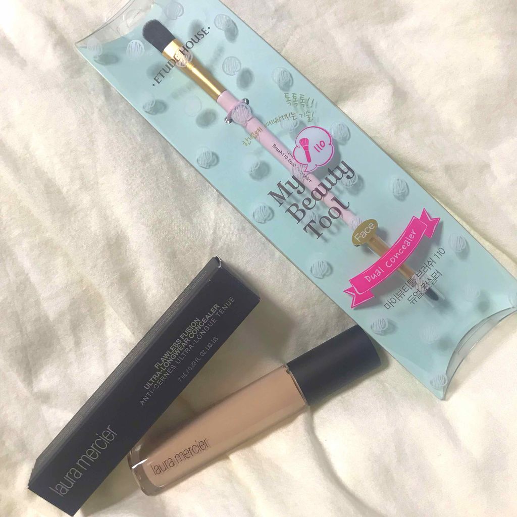 マイビューティーツール110 デュアルコンシーラーブラシ/ETUDE/メイクブラシを使ったクチコミ（1枚目）