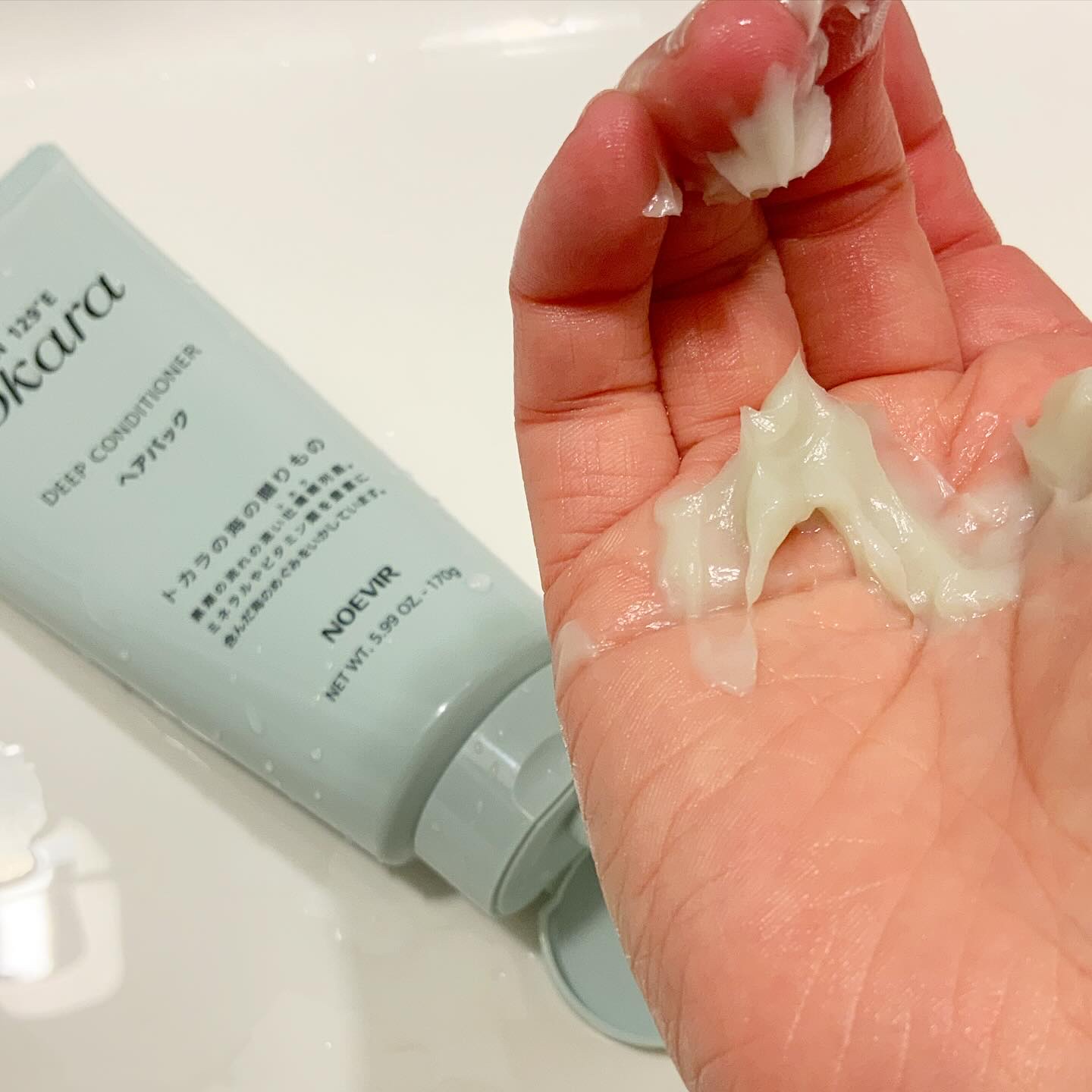 トカラの海のヘアパック〈チューブタイプ〉/ノエビア/ヘアマスク・ヘアパックを使ったクチコミ（3枚目）