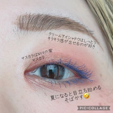 カラーマスカラ/NYX Professional Makeup/マスカラを使ったクチコミ（2枚目）