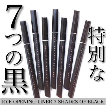 7 SHADES OF BLACK MATTE-BLACK/UZU BY FLOWFUSHI/リキッドアイライナーを使ったクチコミ（1枚目）