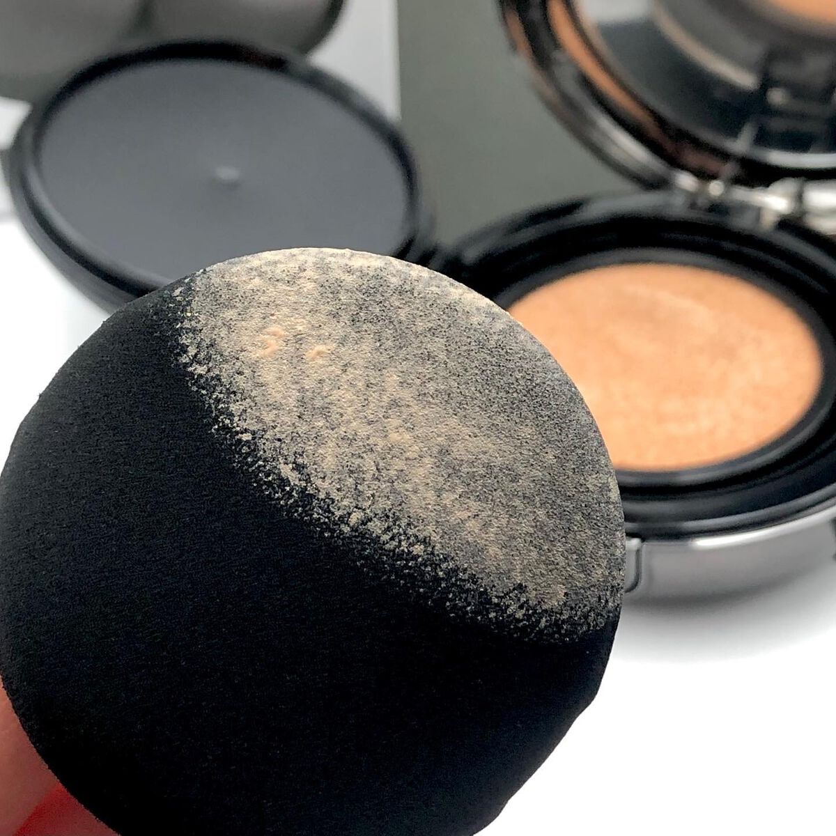 ハイパーカバーフィットクッション グラファイト/APRILSKIN/クッションファンデーションを使ったクチコミ(7枚目)