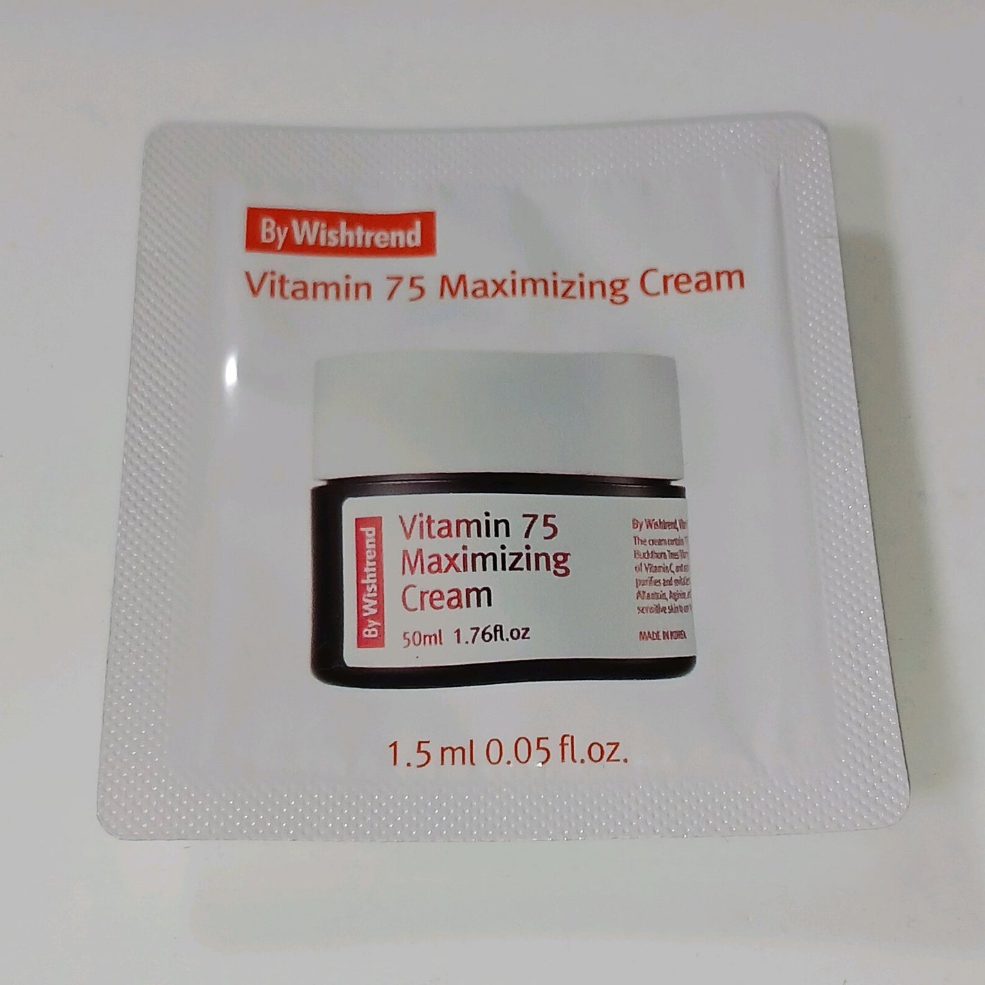 ビタミン75マキシマイジングクリーム/By Wishtrend/フェイスクリームを使ったクチコミ(1枚目)