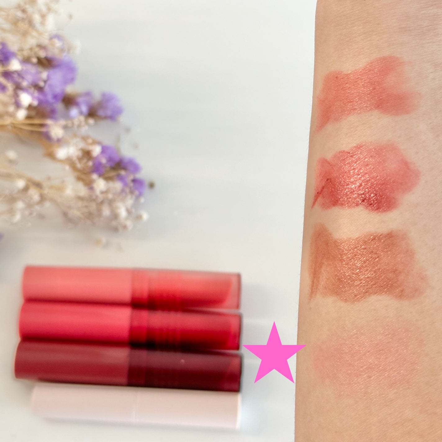 ナイト&デイ ティントリップベースR/iDIMPLE/リップクリームを使ったクチコミ(3枚目)