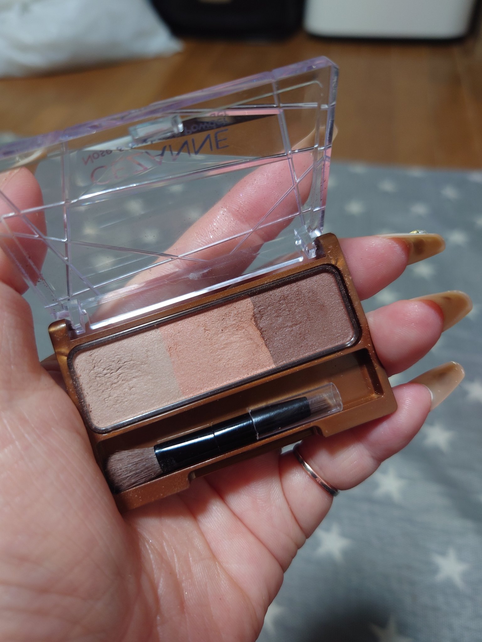 ノーズ＆アイブロウパウダー/CEZANNE/パウダーアイブロウを使ったクチコミ（2枚目）