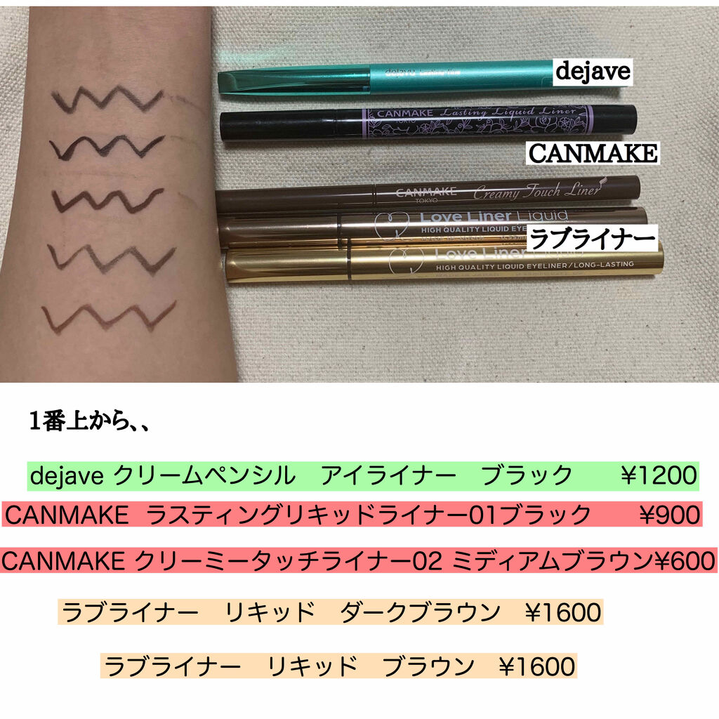 クリーミータッチライナー/キャンメイク/ジェルアイライナーを使ったクチコミ（2枚目）