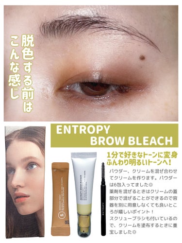 BROW BLEACH/ENTROPY/ブリーチ剤を使ったクチコミ（2枚目）