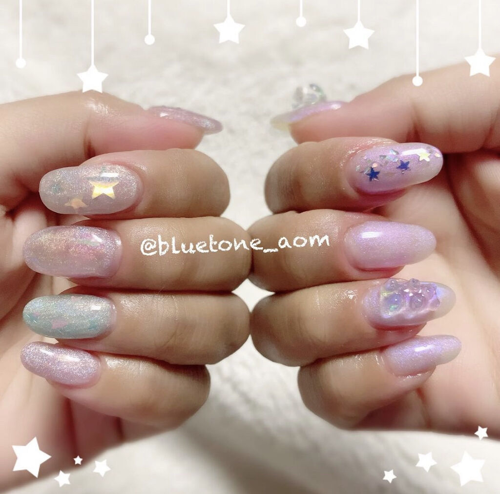 ジェルネイル（ライト対応）/セリア/ジェルネイルを使ったクチコミ（2枚目）