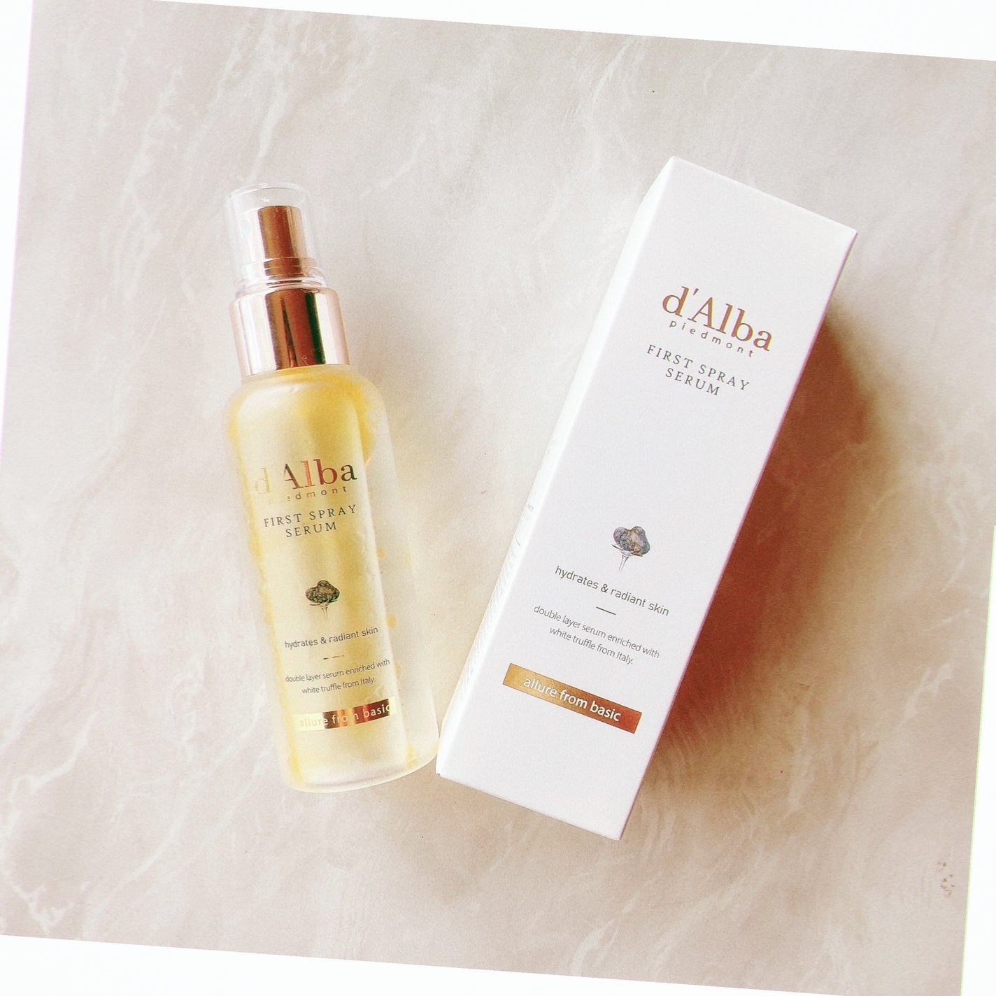 ダルバ ホワイトトリュフファーストスプレーセラム/ダルバ/ミスト状化粧水を使ったクチコミ(1枚目)