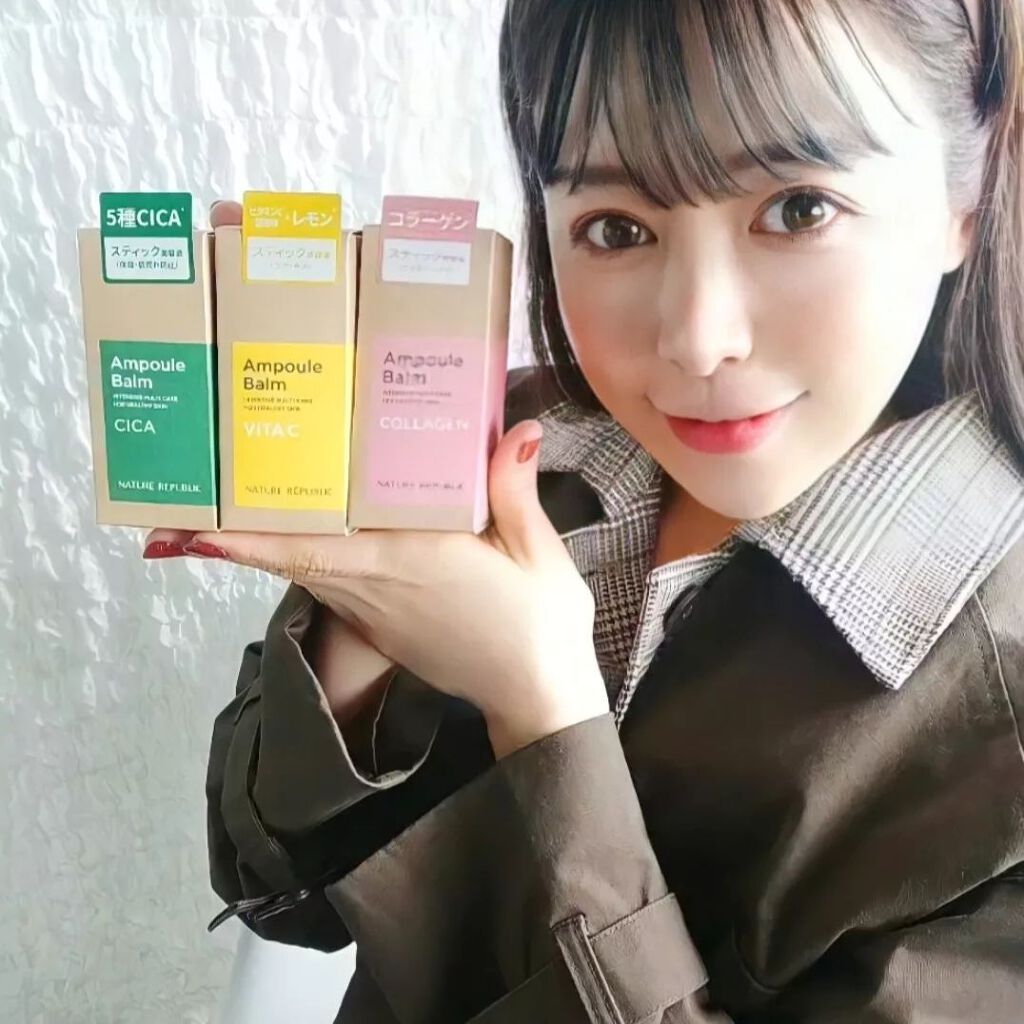 スティック美容液(レモン)/ネイチャーリパブリック/フェイスバームを使ったクチコミ(5枚目)