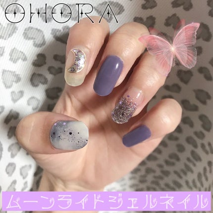 セミキュアジェルネイル(ハンド)/ohora/ネイルシールを使ったクチコミ(1枚目)