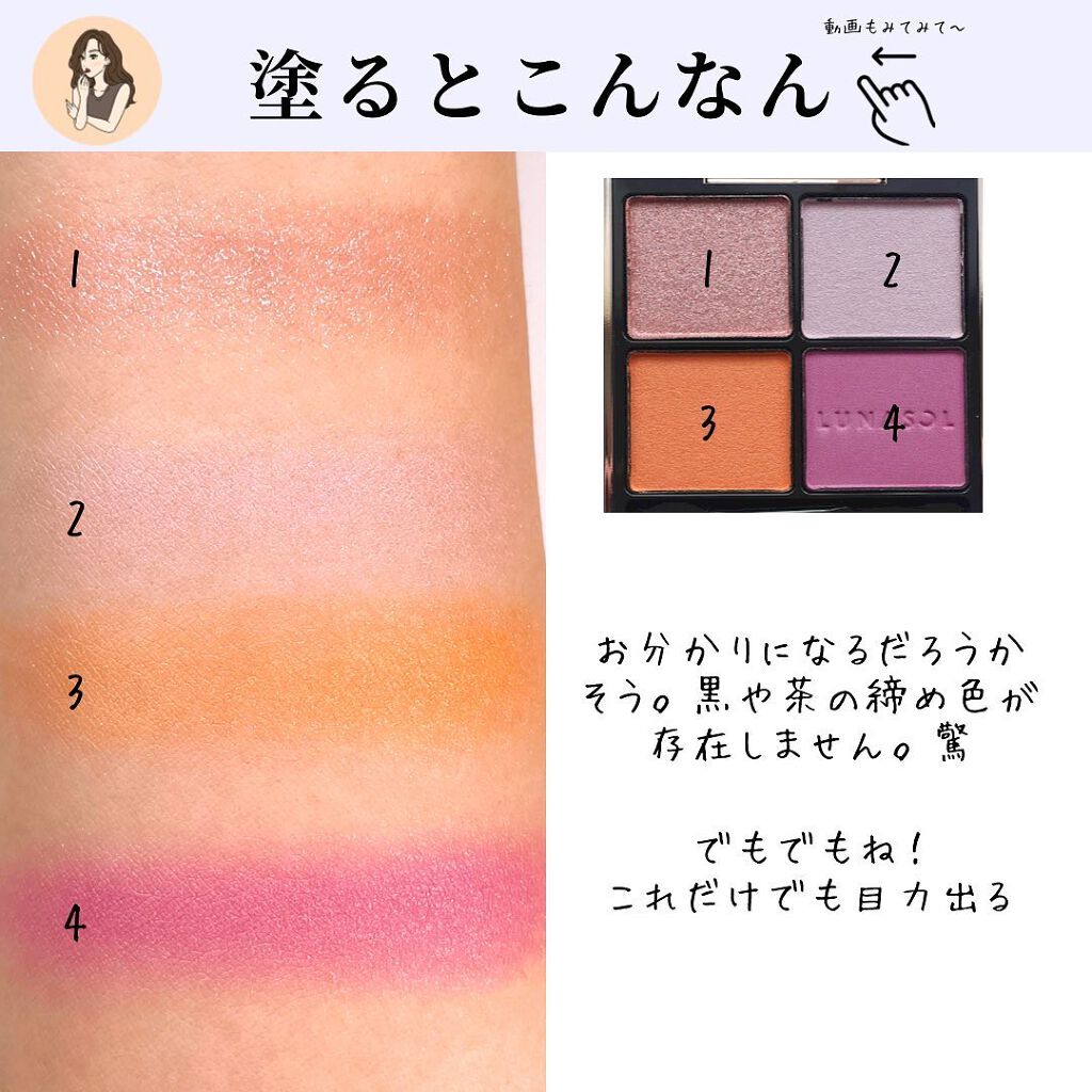 アイカラーレーション/LUNASOL/アイシャドウパレットを使ったクチコミ(4枚目)