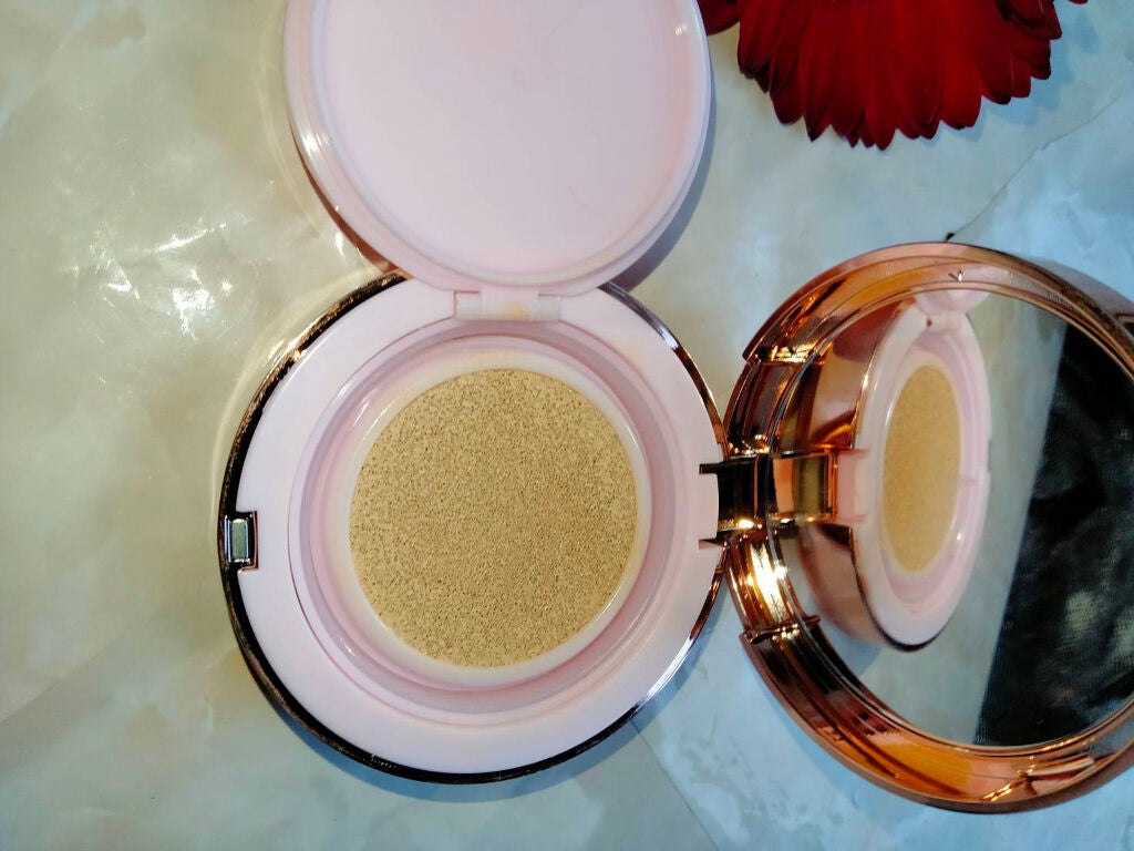 ピンクティーツリーカバークッション/APLIN/クッションファンデーションを使ったクチコミ(3枚目)