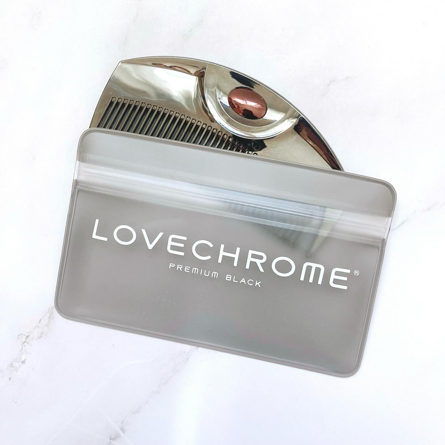 PG ツキ プレミアムブラック/LOVECHROME/ヘアコームを使ったクチコミ（2枚目）