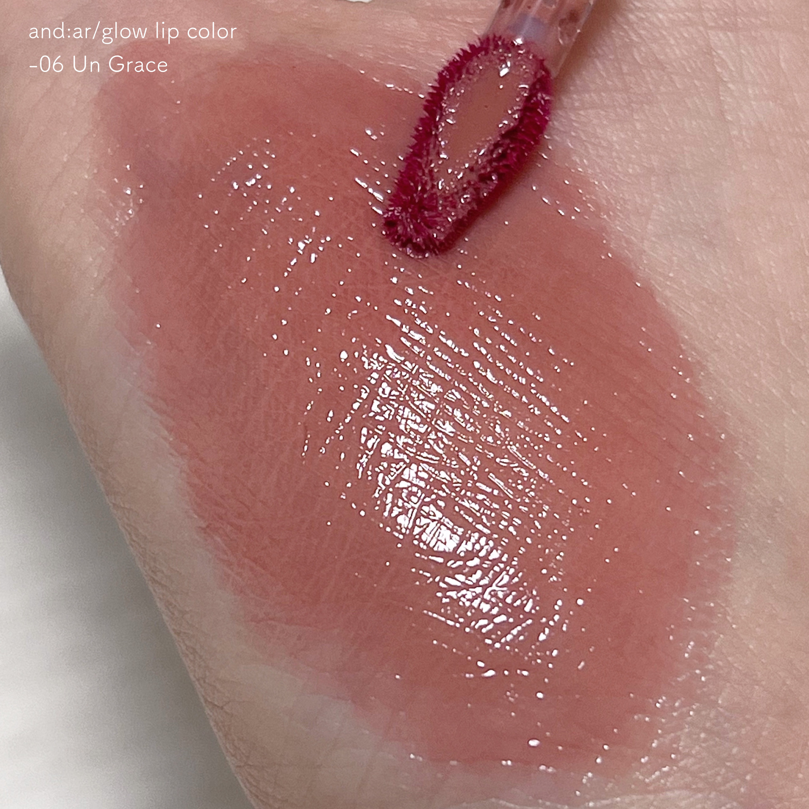 and:ar グロウリップカラーのクチコミ「柔らかミュートな桃カラー🩷🍑
and:arのティントからNEWカラー登場！







▼a.....」（2枚目）