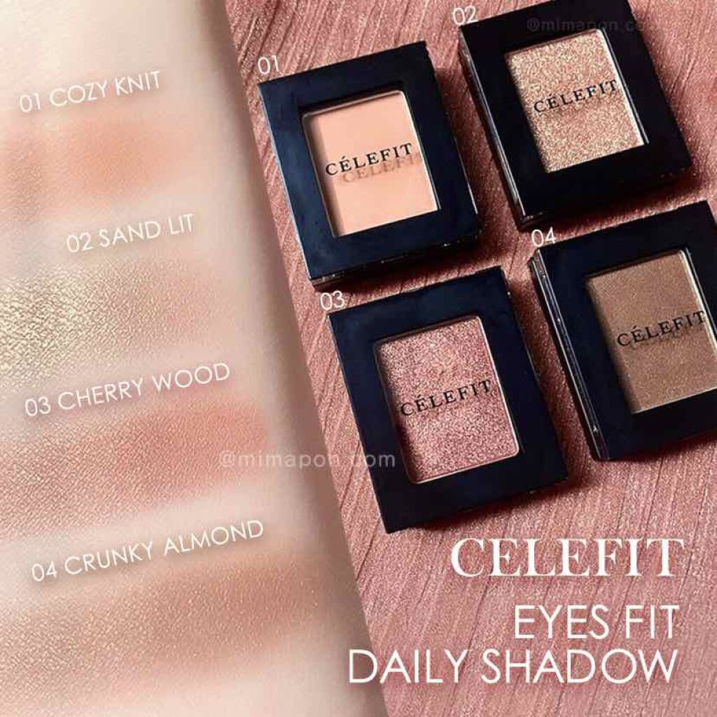 Eyes Fit Daily Shadow 03 チェリーウッド/CELEFIT/単色アイシャドウを使ったクチコミ（1枚目）